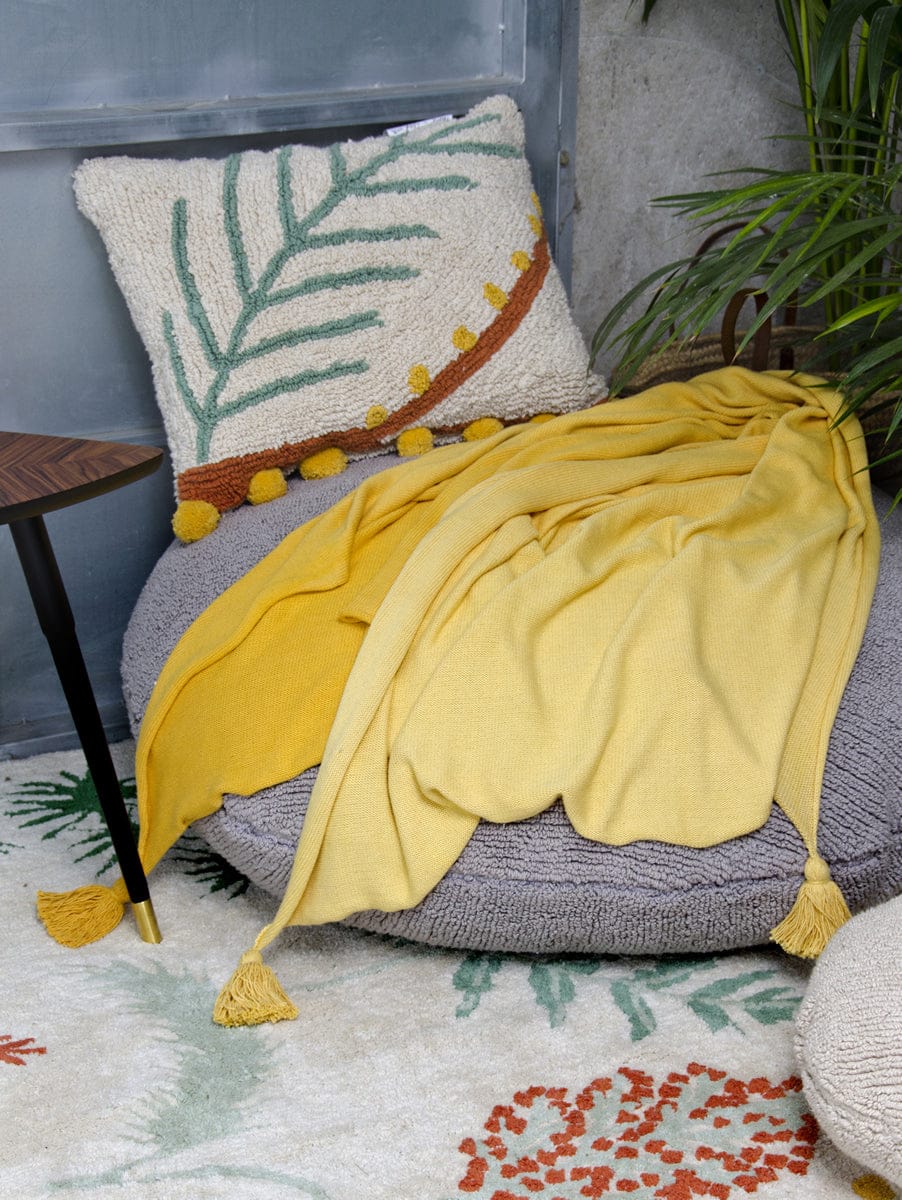 Lorena Canals Palm Cushion (1' 3'' x 1' 7'')