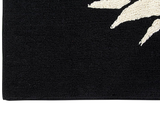 Lorena Canals Pineapple Runner (2' 6" x 7' 6") - C-BW-PINE-P