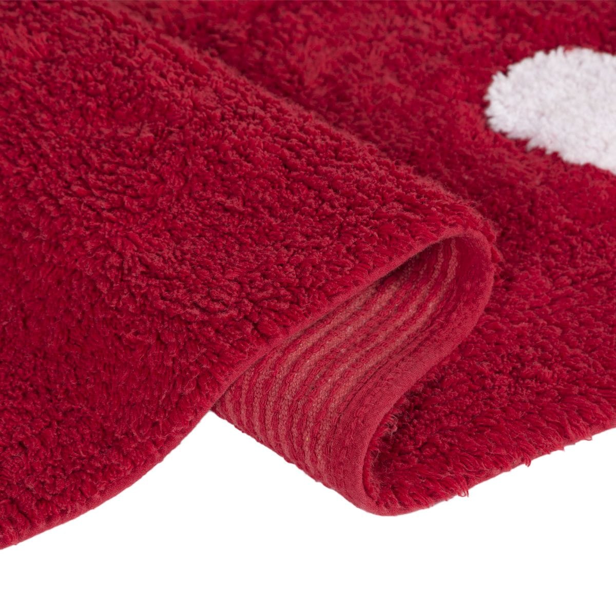 Lorena Canals Polka Dots Rug - Red (4' x 5' 3") - C-00003