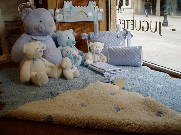 Lorena Canals Reversible Biscuit Rug - Blue/Beige (4' x 5' 3") - C-77772-28