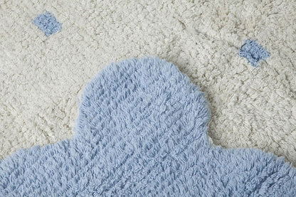 Lorena Canals Reversible Biscuit Rug - Blue/Beige (4' x 5' 3") - C-77772-28