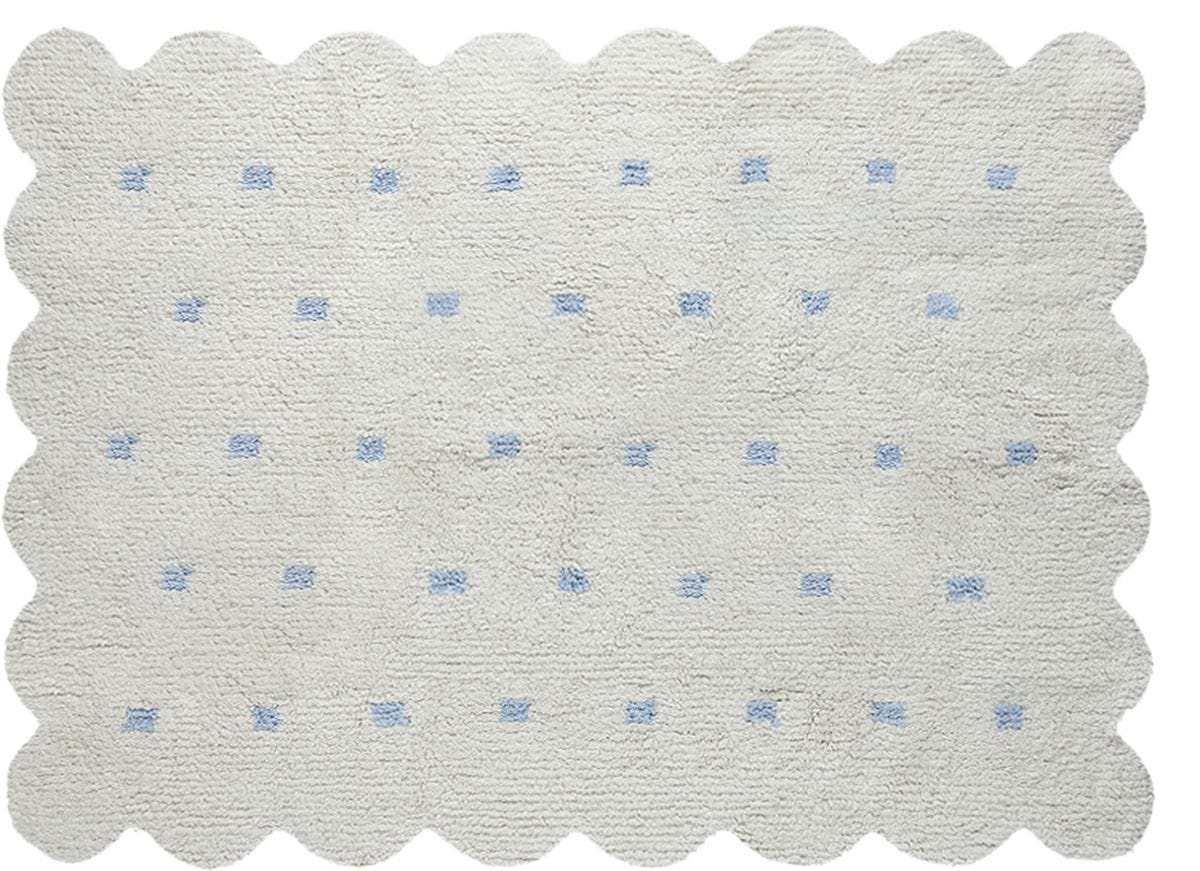 Lorena Canals Reversible Biscuit Rug - Blue/Beige (4' x 5' 3") - C-77772-28