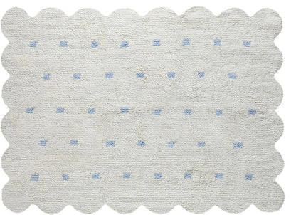 Lorena Canals Reversible Biscuit Rug - Blue/Beige (4' x 5' 3") - C-77772-28