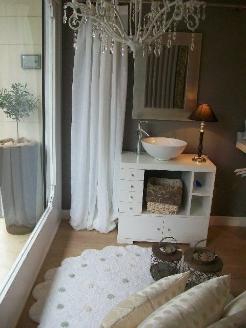 Lorena Canals Round Rug - Little Biscuit - White (4' 8")