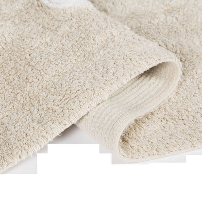 Lorena Canals Round Rug - Sky - Beige (4' 8") - C-10008