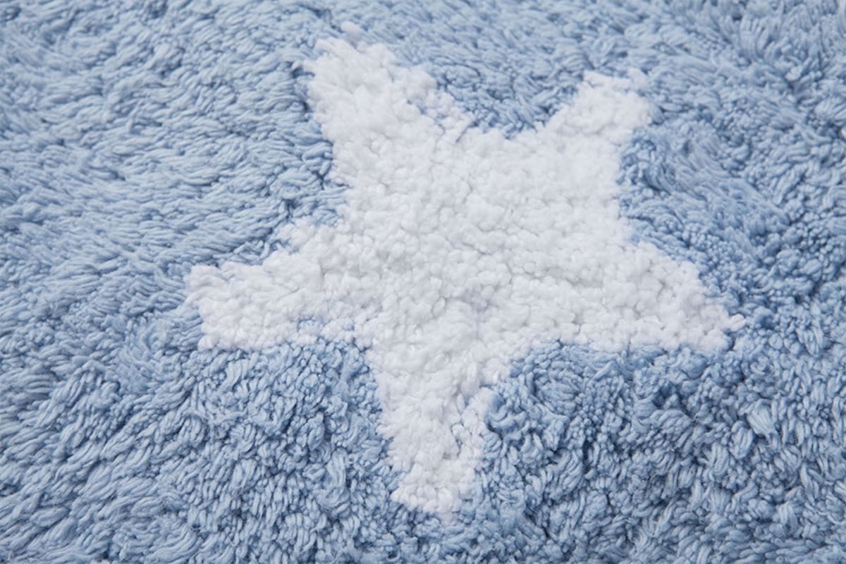 Lorena Canals Round Rug - Sky - Blue (4' 8") - C-10002