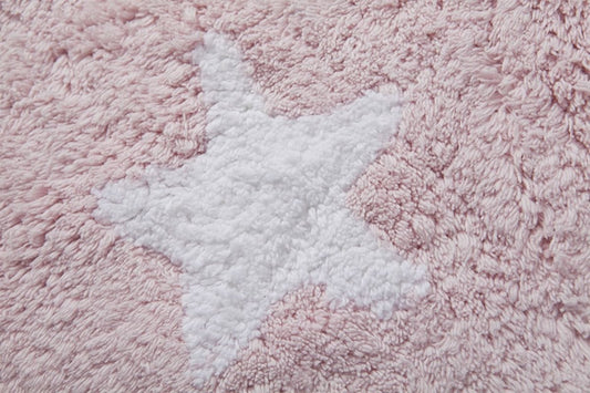 Lorena Canals Round Rug - Sky - Pink (4' 8") - C-10001