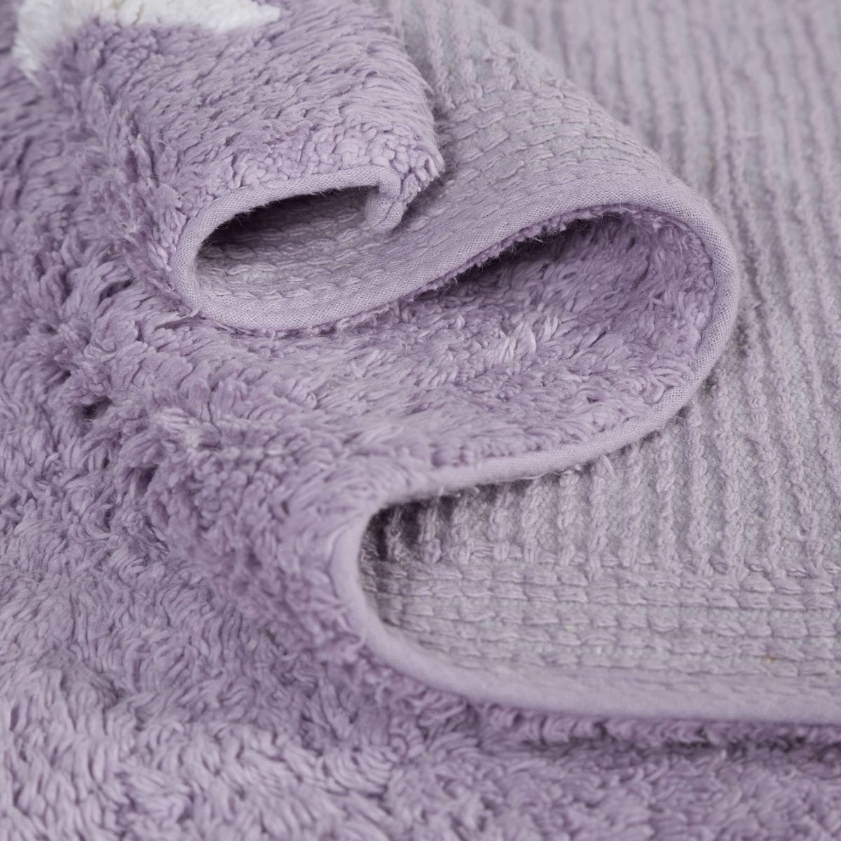 Lorena Canals Round Rug - Sky - Purple (4' 8") - C-10009