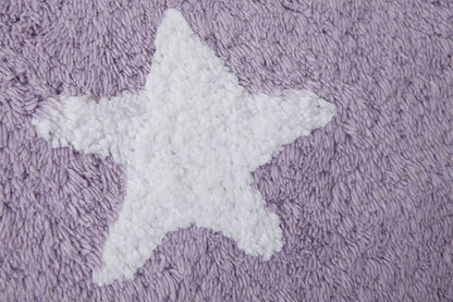 Lorena Canals Round Rug - Sky - Purple (4' 8") - C-10009