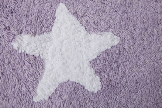 Lorena Canals Round Rug - Sky - Purple (4' 8") - C-10009