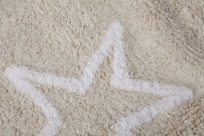 Lorena Canals Silhouette Stars Rug - Beige (4' x 5' 3") - C-44408