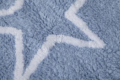 Lorena Canals Silhouette Stars Rug - Blue (4' x 5' 3") - C-44402