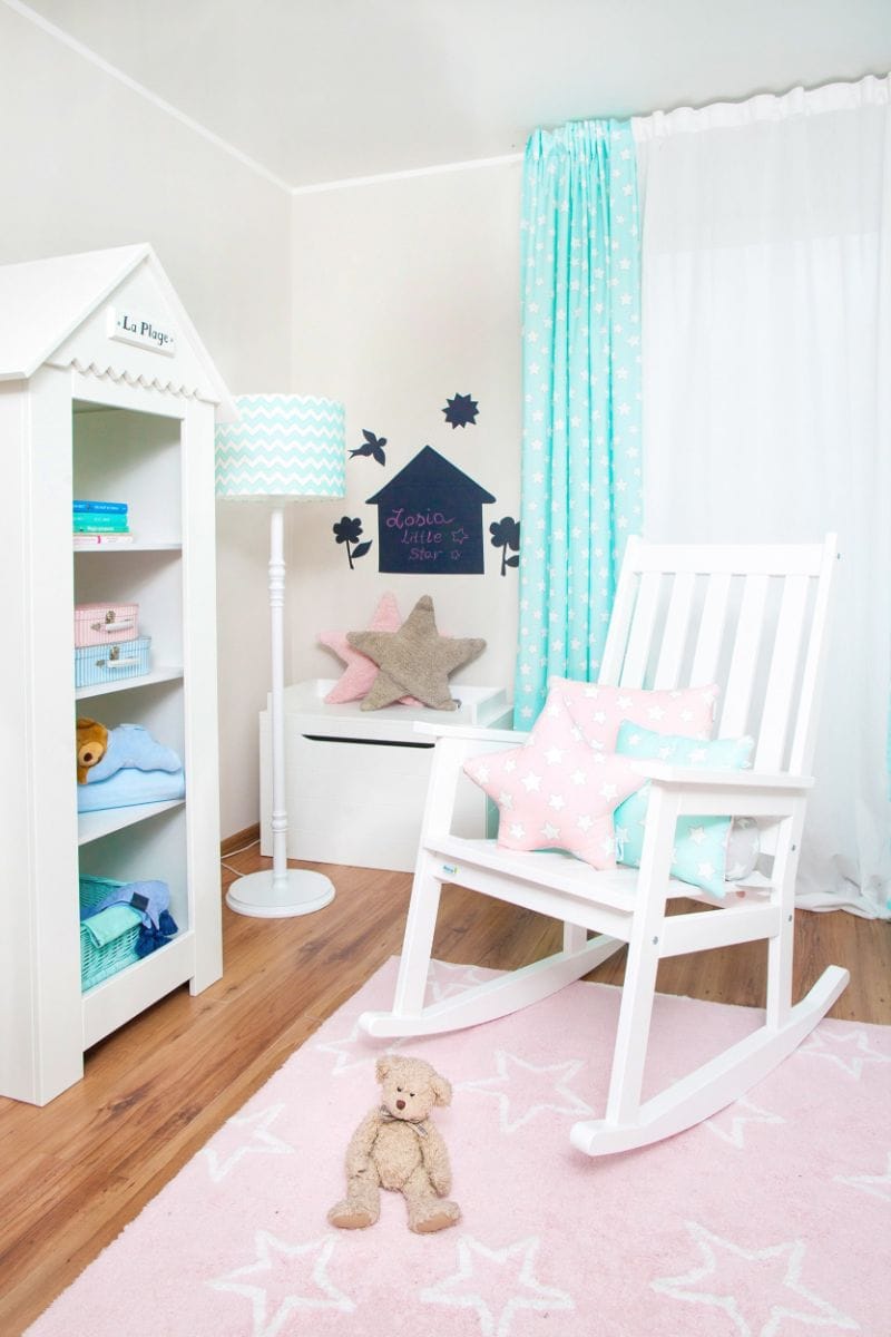 Lorena Canals Silhouette Stars Rug - Pink (4' x 5' 3") - C-44401