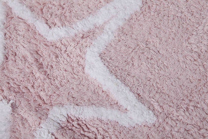 Lorena Canals Silhouette Stars Rug - Pink (4' x 5' 3") - C-44401