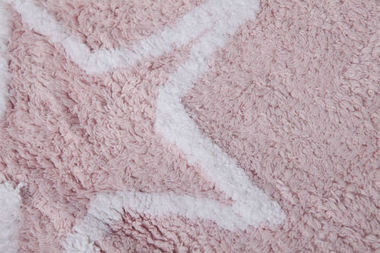 Lorena Canals Silhouette Stars Rug - Pink (4' x 5' 3") - C-44401