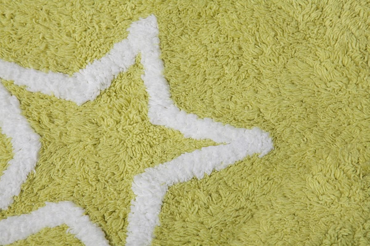 Lorena Canals Silhouette Stars Rug - Pistachio (4' x 5' 3") - C-44406