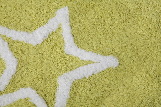 Lorena Canals Silhouette Stars Rug - Pistachio (4' x 5' 3") - C-44406