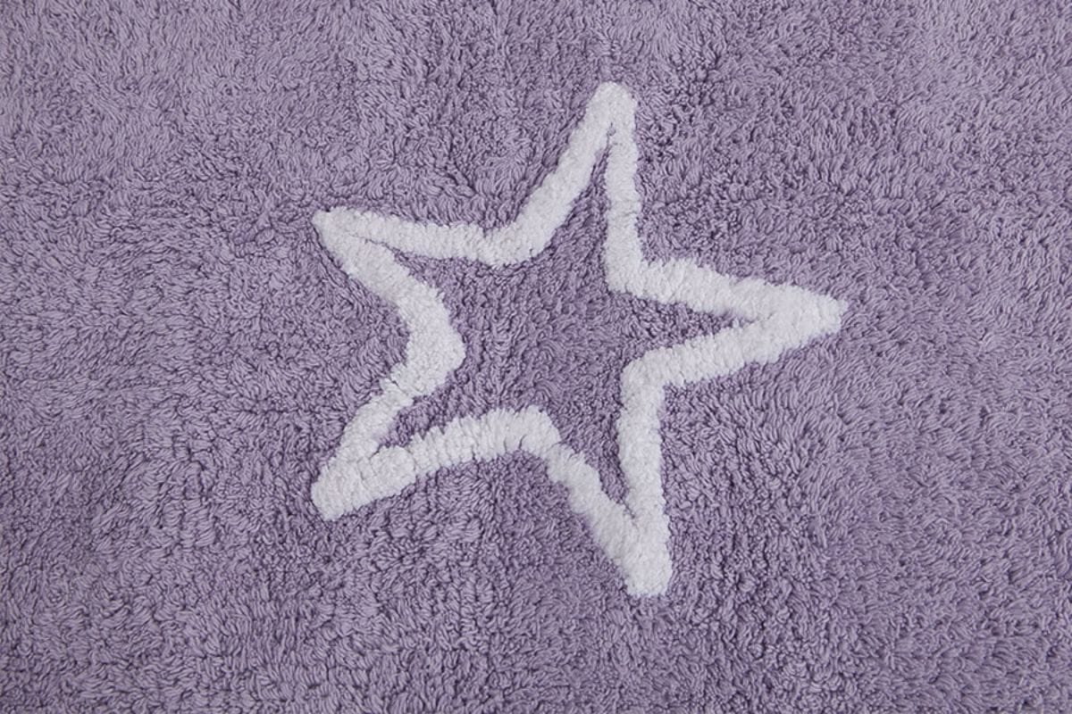 Lorena Canals Silhouette Stars Rug - Purple (4' x 5' 3") - C-44409