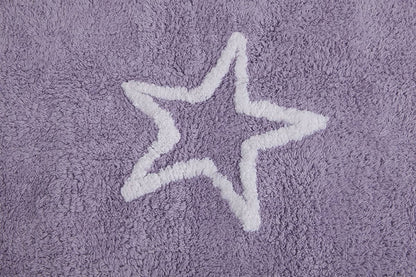 Lorena Canals Silhouette Stars Rug - Purple (4' x 5' 3") - C-44409
