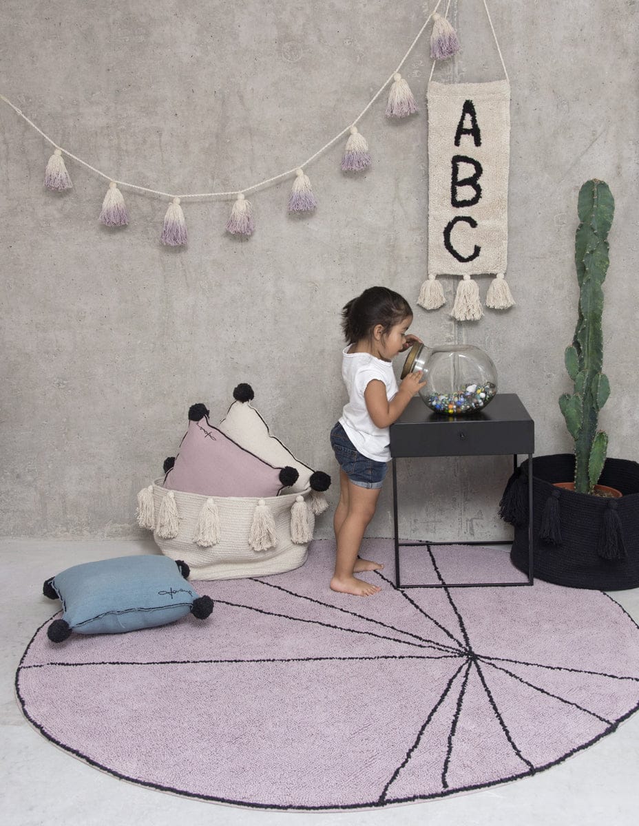 Lorena Canals Square Cushion - Wood Rose (1' 4'' x 1' 4'') - SC-SQUAR-WOOD