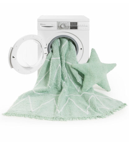 Lorena Canals Star Cushion - Soft Mint (1'9" x 1'9") - SC-ST-SM