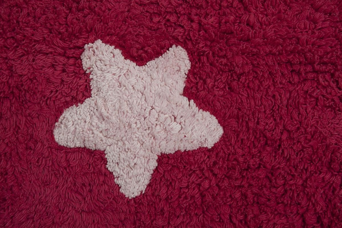 Lorena Canals Stars Rug - Fuchsia (4' x 5' 3") - C-F-SW