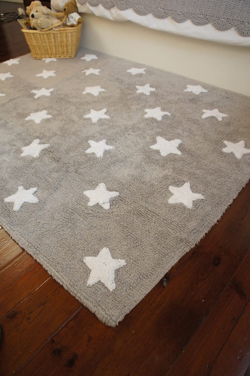 Lorena Canals Stars Rug - Grey (4' x 5' 3") - C-G-SW