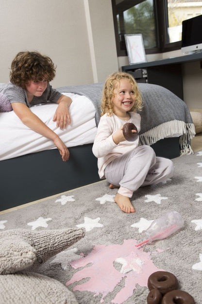 Lorena Canals Stars Rug - Grey (4' x 5' 3") - C-G-SW