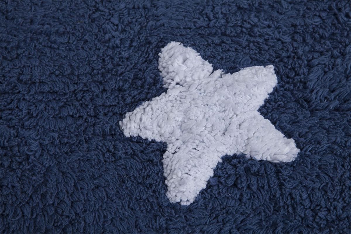 Lorena Canals Stars Rug - Navy (4' x 5' 3") - C-M-SW