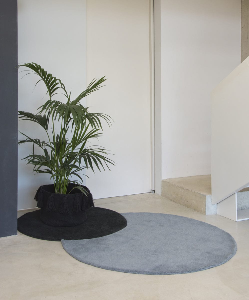 Lorena Canals Tassels Basket - Black - BSK-TAS-BK