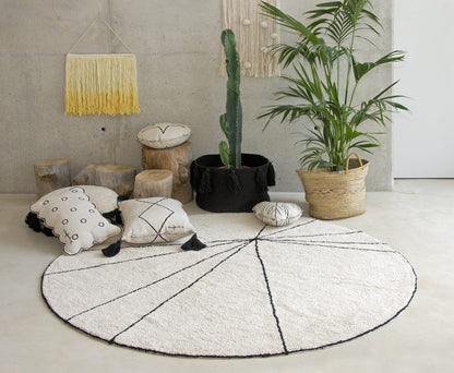 Lorena Canals Tassels Basket - Black - BSK-TAS-BK