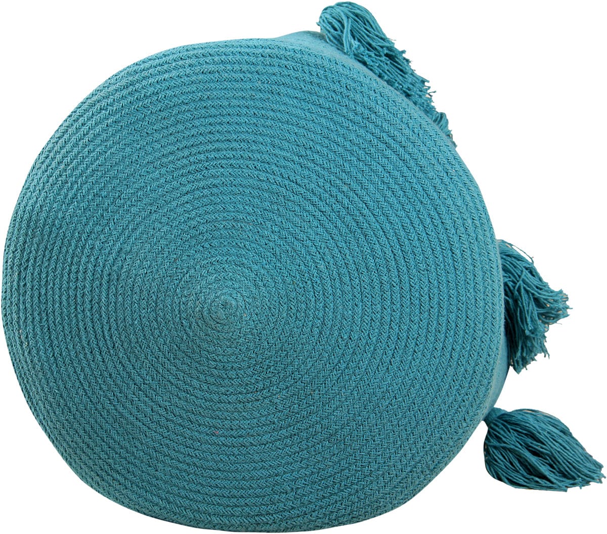 Lorena Canals Tassels Basket - Petroleum - BSK-TAS-PETRO