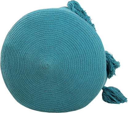 Lorena Canals Tassels Basket - Petroleum - BSK-TAS-PETRO