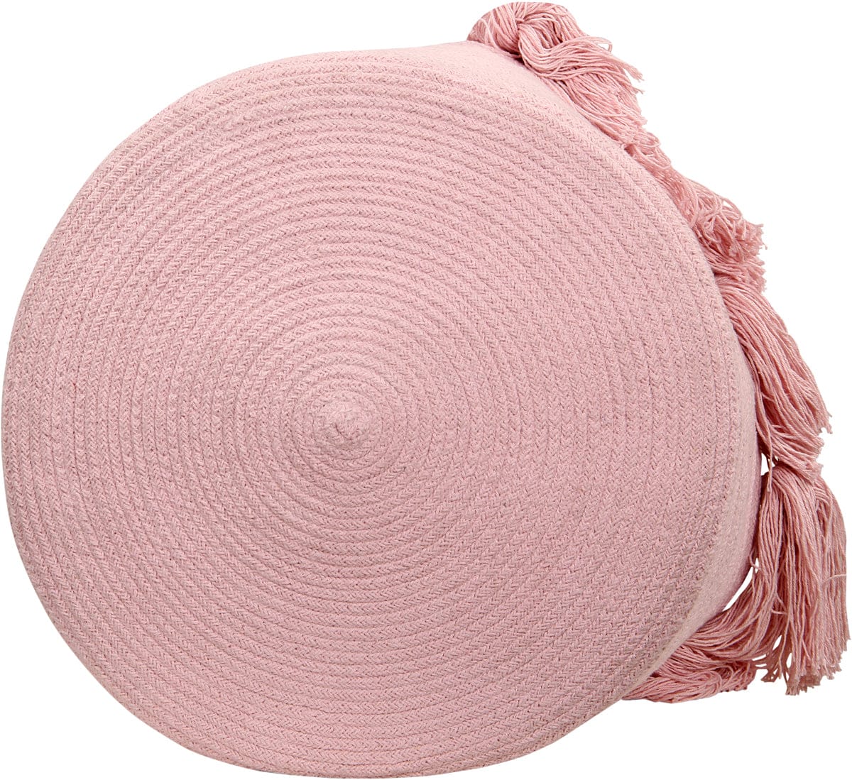 Lorena Canals Tassels Basket - Pink - BSK-TAS-PK