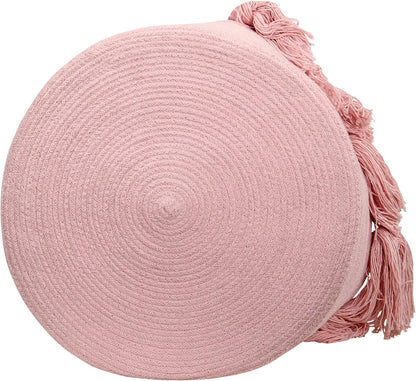 Lorena Canals Tassels Basket - Pink - BSK-TAS-PK