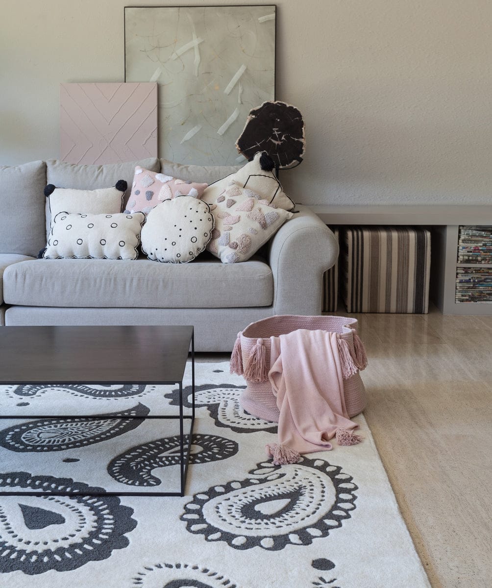 Lorena Canals Tassels Basket - Vintage Nude - BSK-TAS-VINTNU