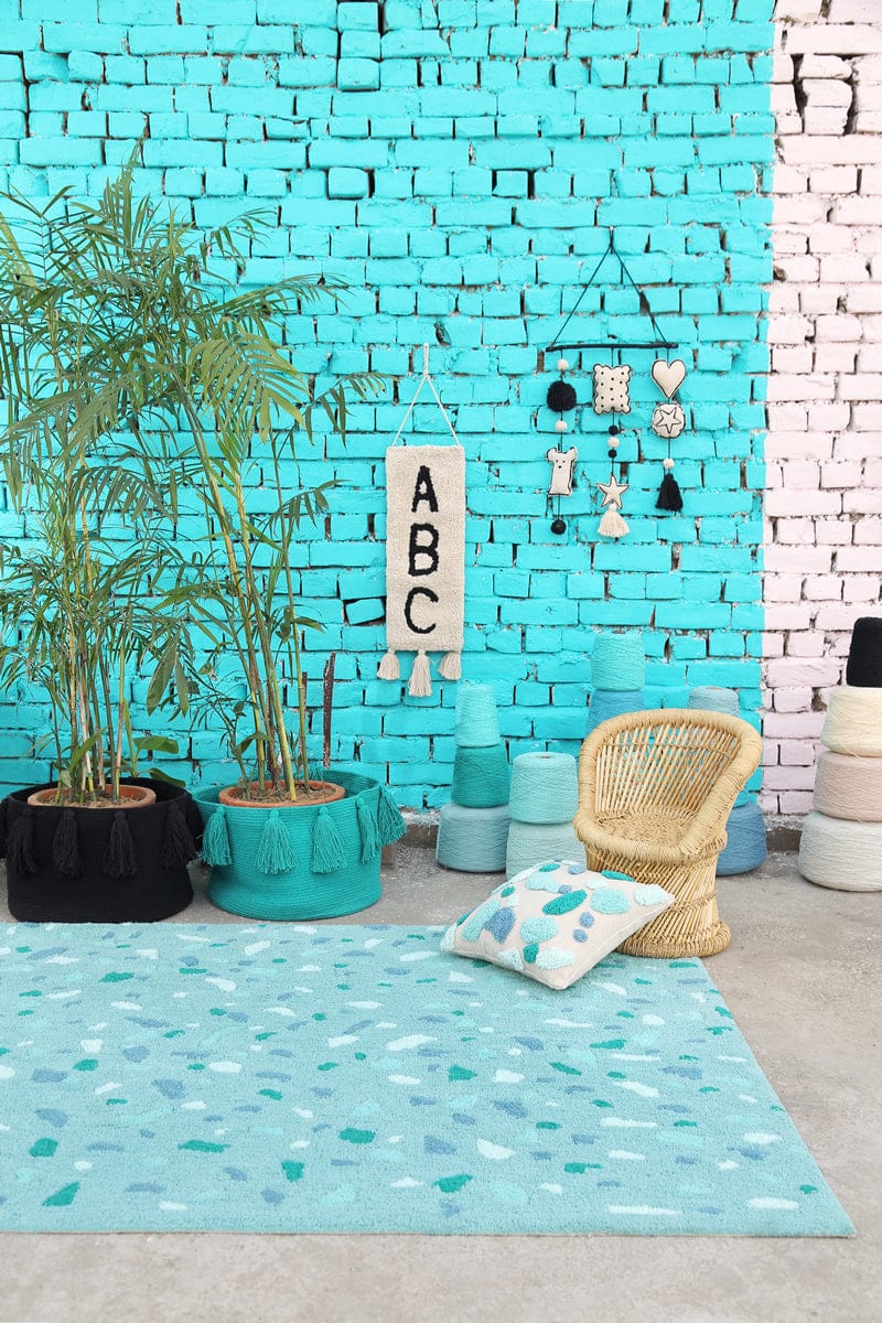 Lorena Canals Terrazzo Rug - Emerald (4' 7'' x 6' 7'') - C-TERRA-EMER