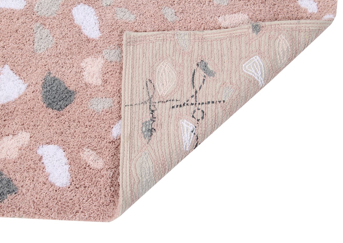 Lorena Canals Terrazzo Rug - Rose Quartz (4' 7'' x 6' 7'') - C-TERRA-ROSE