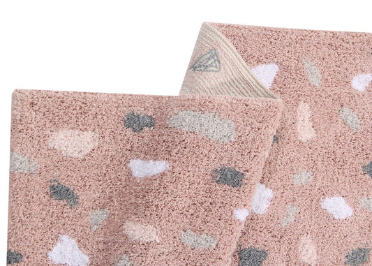 Lorena Canals Terrazzo Rug - Rose Quartz (4' 7'' x 6' 7'') - C-TERRA-ROSE