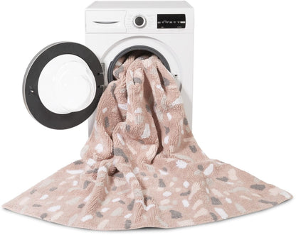 Lorena Canals Terrazzo Rug - Rose Quartz (4' 7'' x 6' 7'') - C-TERRA-ROSE