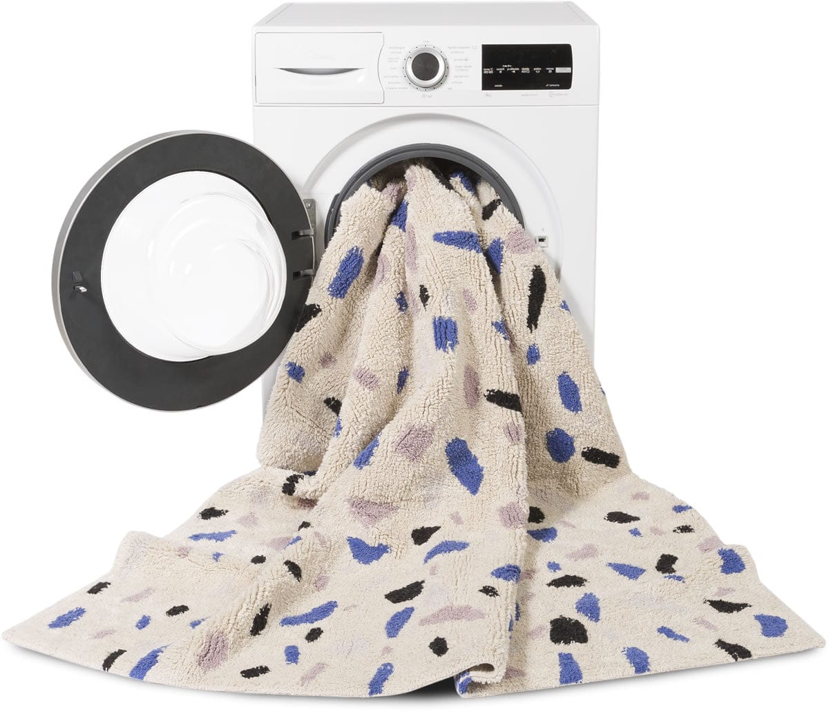 Lorena Canals Terrazzo Rug - Sapphire (4' 7'' x 6' 7'') - C-TERRA-SAPHIR