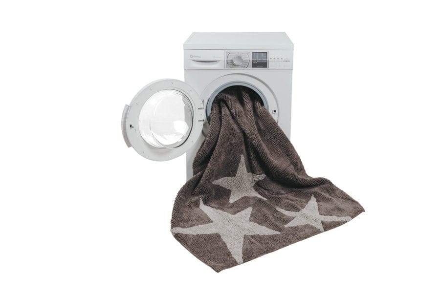 Lorena Canals Three Stars Linen Rug - Grey (4' x 5' 3") - C-TE-GG