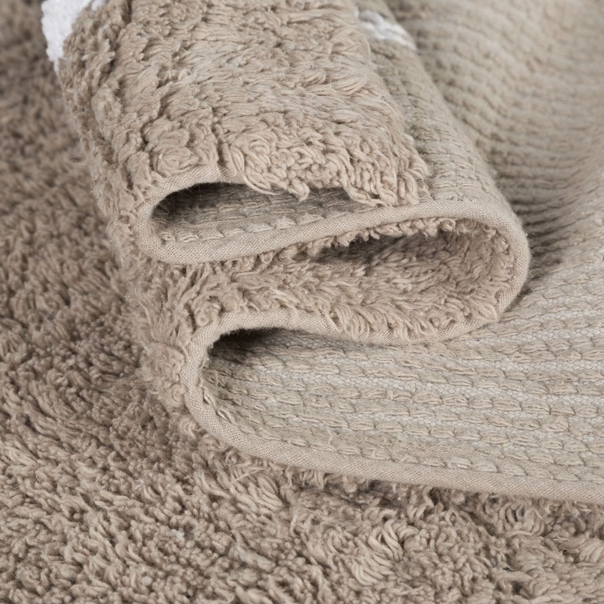 Lorena Canals Three Stars Linen Rug - White (4' x 5' 3") - C-TE-LW