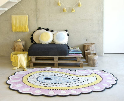 Lorena Canals Tie-Dye Cushion - Soft Blue (1' 4'') - SC-TIE-BL