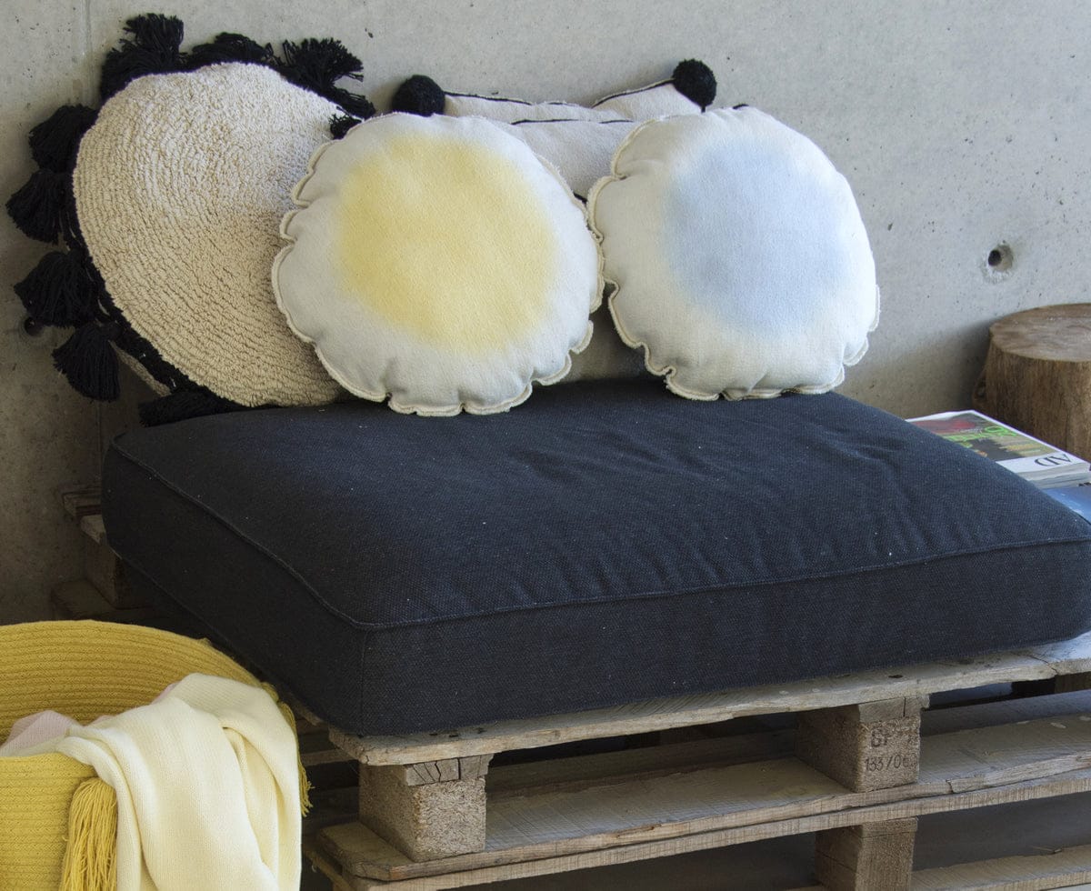 Lorena Canals Tie-Dye Cushion - Yellow (1' 4'') - SC-TIE-Y