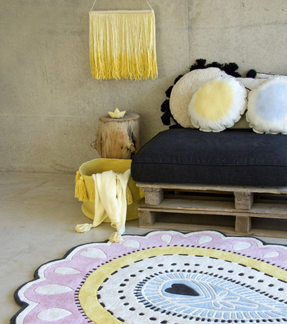 Lorena Canals Tie-Dye Cushion - Yellow (1' 4'') - SC-TIE-Y