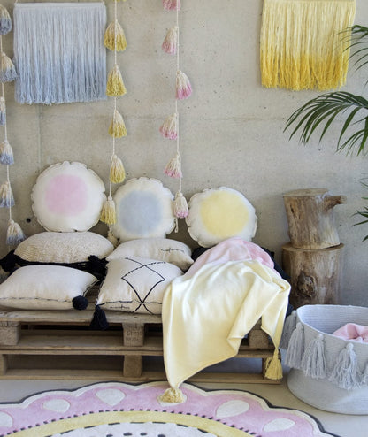 Lorena Canals Tie-Dye Cushion - Yellow (1' 4'') - SC-TIE-Y