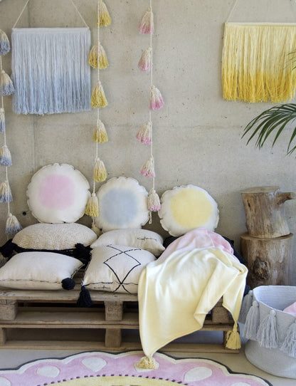 Lorena Canals Tie-Dye Pom Pom Garland - Pink - GARL-TIE-PK