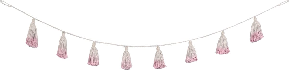 Lorena Canals Tie-Dye Pom Pom Garland - Pink - GARL-TIE-PK