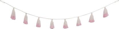 Lorena Canals Tie-Dye Pom Pom Garland - Pink - GARL-TIE-PK